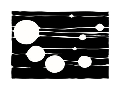 Utan titel 2009 (svart) av Carl Abbott
